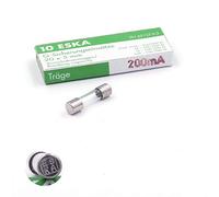 10x Fusible temporisé (T) en verre 200mA / 250VAC 5x20mm