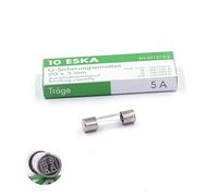 10x Fusible temporisé (T) en verre 5A / 250VAC 5x20mm