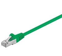 10X Goobay 50179 CAT 5e câble patch, F/UTP, vert, 0.5 m - CCA mélange de cuivre