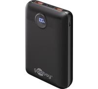 10x Goobay 65869 Powerbank 20.000 mAh, noir, 0.3 m - 22 W, Powerbank extrêmement compact avec Power Delivery et Quick Charge pour le mode de charge rapide