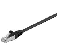 10X Goobay 68662 CAT 5e Câble patch, F/UTP, noir, 5 m - CCA mélange de cuivre