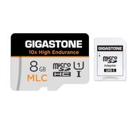 [10x Haute Endurance] GIGASTONE Industriel MLC Carte Mémoire 8 Go, pour Caméra de Surveillance, Dashcam, 4K Vidéo, Vitesse 85 Mo/s, U3 V30 [5 Ans Récupération de données Gratuite]