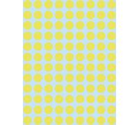 10x Herma 1834 étiquettes multi-usages jaune Ø 8 mm rond papier mat 540 pcs.