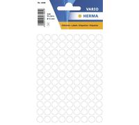 10x Herma 1840 étiquettes multi-usages blanches Ø 8 mm mat, 540 pièces