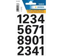 10x HERMA 4168 Zahlen-Sticker 0-9 Folie schwarz Höhe: 25 mm