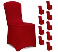 10x Housse de chaise opaque extensible protection de chaise couverture chaise