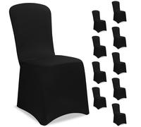 10x Housse de chaise opaque extensible protection de chaise couverture chaise