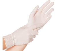 10x Hygonorm 26160 gants nitrile Safe Fit blanc taille 7/S non poudré boîte distributrice 200 pcs.