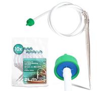10x Instalguru Goutteur Auto-Régulant 2 l/h Émetteur Irrigation Goutte À Goutte Micro-Drip Tuyau Arrosage Jardin Serre Kit Connecteur Eau Économiseur Débit Constant Plante