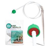 10x Instalguru Goutteur Auto-Régulant 8 l/h Émetteur Irrigation Goutte À Goutte Micro-Drip Tuyau Arrosage Jardin Serre Kit Connecteur Eau Économiseur Débit Constant Plante