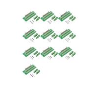 10X Interface de PLC de Prise de Bornier de Carte de Dérivation de Bande de Connecteur D'IDC40P 40Pin avec le Support, pour le PLC, Support de Rail