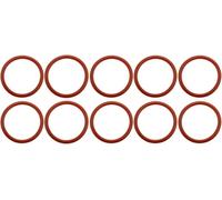 10x joint torique compatible avec les machines à café Siemens EQ, Bosch Vero, Gaggenau, Neff 38x4mm rouge joint silicone intérieur 38mm extérieur 46mm