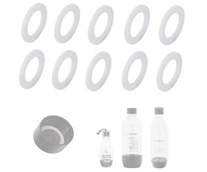 10x Joints toriques D'ÉTANCHÉITÉ Premium pour bouteilles SodaStream en PET | Joints comme pièces de rechange pour le bouchon de bouteille en plastique d'une machine à eau pétillante, joint de bouchon