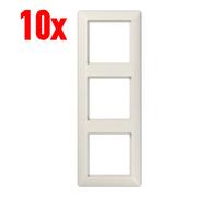 10x JUNG AS500 Cadre 3-Fach AS583 Blanc Crème Cache Cadre de Recouvrement