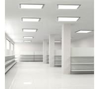 10x LED à Encastrer Panneau Lumières Couvrir Spot Alu Grille Lampes Éclairage