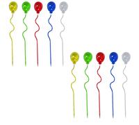 10x LED Lampe d'extérieur Lampe de jardin Capteur crépusculaire Multicolore H 60 cm