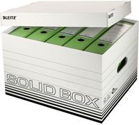 10x LEITZ 6119-00-01 Boîte d'archives/de transport Solid, blanc/noir
