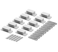 10x Loquet de Porte Fermeture Aimant Fermoir Blanc