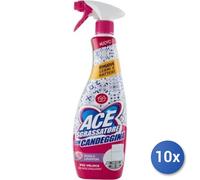 10X Lot Ace Dégraissant Eau De Javel Ml 600 Vapos