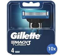 10X Lot Gillette Recharges Mach 3 Turbo X 4 Nouvelles