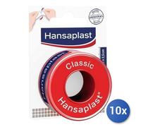 10X Lot Hansaplast Classique 500 X 2,5 Cm 1 Pz