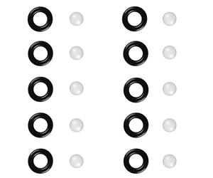 10x Maintenance Kit Joint + boule compatible avec pompe ulka EX5 EP5 Poste ep5gw HF Convient pour Miele Bosch Siemens Saeco Gaggia Tchibo Unold Solis Spidem Turmix roi Rotel Melitta Delonghi Set 8
