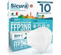 10x Masque FFP3 Certifié CE Fabriqué en Italie Haute Filtration | Plus élevée BFE ≥99% PFE≥99% Masques Scellés Individuellement UV-C Désinfectez