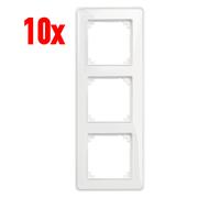 10x Merten M-CREATIV Cadre 3fach System M MEG4030-3500 Transparent Blanc Polaire