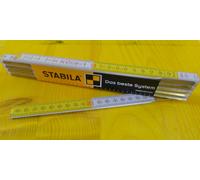 10X Mètre Stabila À Lanières Blanc Jaune Série 600 Type 617 De M 2,00
