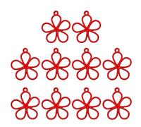 10x mignon pendentif fleur creuse cinq pétales de fleur charme unique pendant pour la fabrication de bijoux à bricoler soi-même pendentif mignon creux cadre s