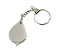 10X Mini Loupe de Poche - Pliante Bijoutier avec Porte-clés pour Lecture, Bijoux et Loisirs Pzt211 (B, 13cm)