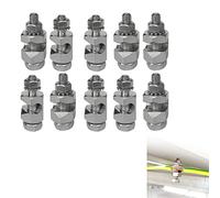 10x Module pv de Pince de Terre, Clip de câble de cosse de Mise à la Terre, Accessoires pour Support de Panneau, Clip de Mise à la Terre de Panneau Standard pour système de Mon