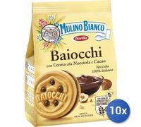 10X Multipack Mulino Bianco Biscotti Baiocchi Gr 260 Noisette