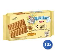 10x Multipack Mulino bianco Biscuits Rigoli Gr 400 Miele