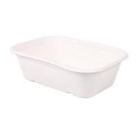 10x NATUREStar 41143 BarquettesCasa rectangulaires 650 ml 175 x 120 x 50 mm canne à sucre blanche