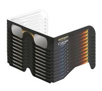 10x Omegon Lunettes à éclipse Solar Safe | Observation Solaire sûre | Conforme ISO 12312-2 | Verres en polymère Anti-Rayures | Fabriqué aux USA | pour l'éclipse Solaire 2026