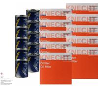 10x Original Mahle / Knecht Filtre Oc 110 + 10x Sct Moteur Flush Rinçage de