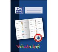 10x Oxford 100057954 Cahier de vocabulaire Linéature : 3V DIN A4 16 feuilles