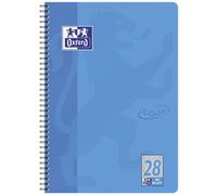10x Oxford 400086497 Collegeblock 28 Touch A4+ quadrillé 80 feuilles bleu mer