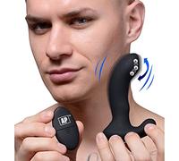 10X P-MASSAGE Prostate Stimulator with Stroking Bead - Black