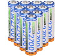 10X Panasonic AA Mignon Accumulateur BK-3HGAE/BF1 Ni-MH 1,2V 2700mAh
