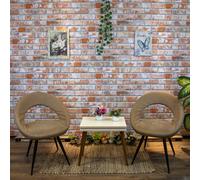 10x Panneaux Muraux 3D au Design de Brique Marron EPS Revêtement Maison vidaXL
