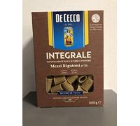 De Cecco Mezzi Rigatoni n°26 - Pâtes italiennes à grains entiers 500 g
