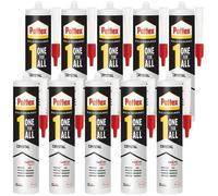 10x PATTEX ONE FOR ALL CRYSTAL COLLE COLLE DE MONTAGE 290G IMPERMÉABLE FORTE