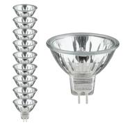 10X Paulmann Halogène Ampoules Sécurité Halo+ 28W GU5,3 12V 51Mm 36° Argent