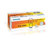 10X Philips Standard Stop P22 15W 12V Ampoules De Voiture