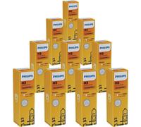 10x Philips Vision H3 Halogène Jusqu'À 30% Plus de Lumière 55W 12V