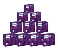 10x Philips VisionPlus H4 Halogène Jusqu'À 60% Plus de Lumière 60/55W 12V