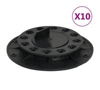 10x Pieds de Terrasse Réglables 60-88 mm Piédestal Jardin Extérieur vidaXL