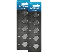 10x Pile CR2032 3V Lithium-Piles 2032 Lithium 3V Longue durée & étanches-Piles CR2032 pour clés de Voiture etc.-Pile CR 2032 Pile Bouton